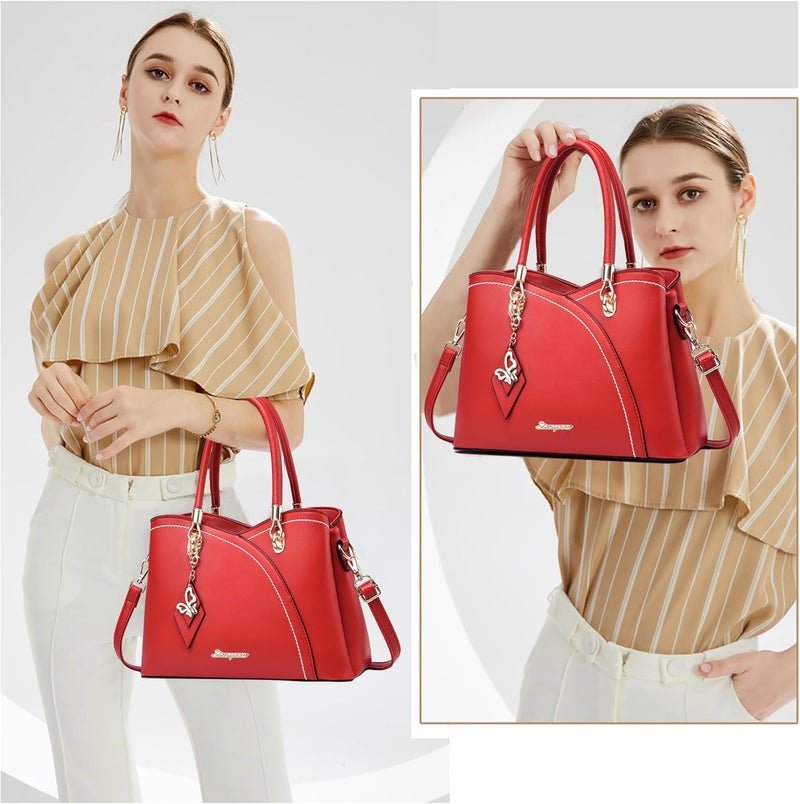 SiMYEER Purses and Handbags Top Handle Satchel Shoulder Bags Messenger Tote Bag for Ladies - Image 3